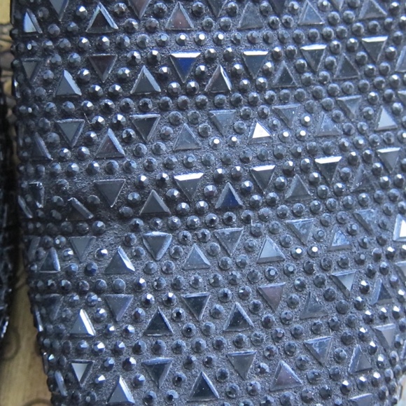 Men's LOUIS VUITTON BLACK BEADED LOAFERS SHOES IT 45 - Picture 5 of 11